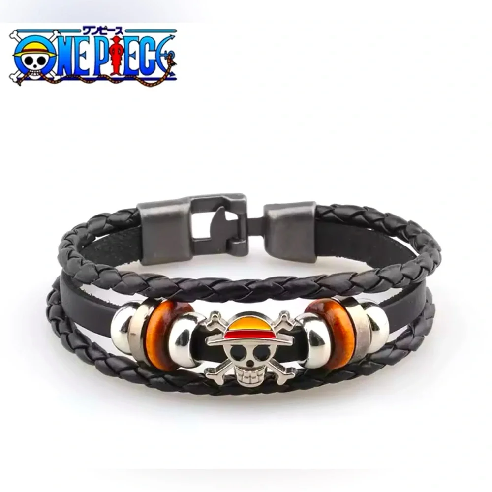 Onepiece Black and Orange Unisex Bracelet